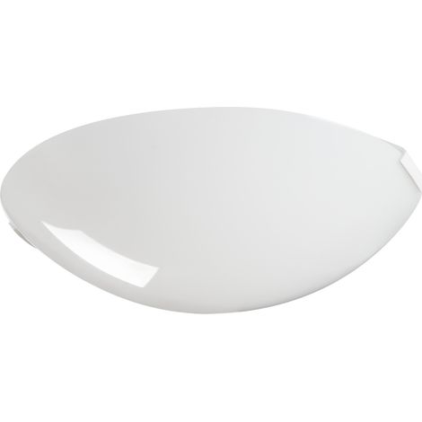 Lámpara de pared blanca - Ø250mm - E27 - IP20 - Diseño minimalista (1/5)