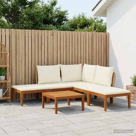 vidaXL 6 uds. Madera de Acacia Sólida y Cuerda Natural (1/5)