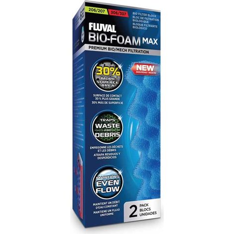 Ersatz fЩr externe Fluvalaquarius -Filter Bio -Schaumblau 207/307 2 UDs fЩr Modelle 207 oder 307
