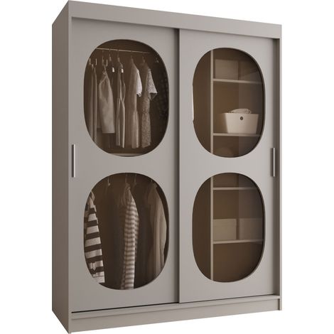 Armario Hartford 527, Cachemira, 200x150x62cm, Puertas de armario: Correderas, Número de estantes: 0