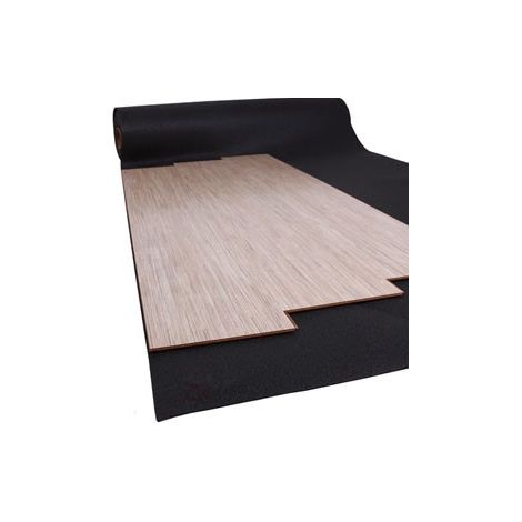 Naturasol – Sous-couche en mousse polyéthylène 5mm – Excellente isolation phonique 19 dB – Pose libre pour parquet et stratifié – Couleur anthracite