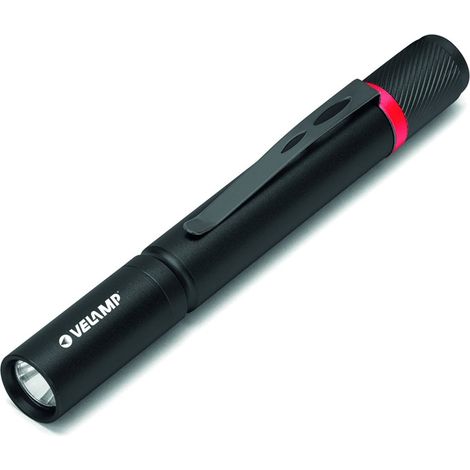 Lampe torche LED VELAMP type stylo, 1W, 100 lumens, batterie rechargeable.
