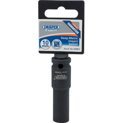 DRAPER Expert 10mm 3/8 Square Drive Hi-Torq 6 Point Deep Impact Socket - 06883 (1/5)