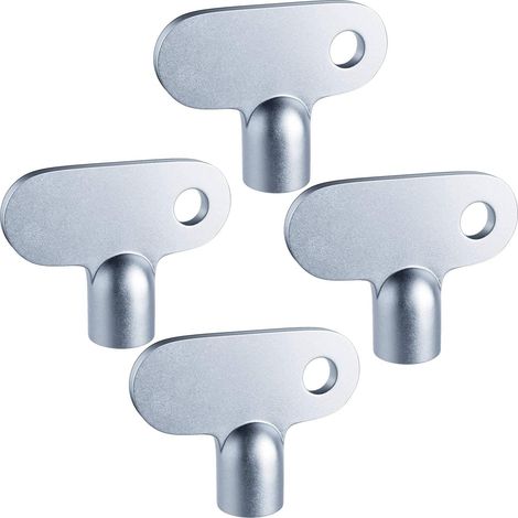 Cle Purge Radiateur,4 PCS Cle Purge Radiateur Purgeur Bouchon Robinet Purge Vanne Clé Clés Radiateurs de Purge Chauffage la Clé du Chauffage pour Robinet de radiateur (1/5)