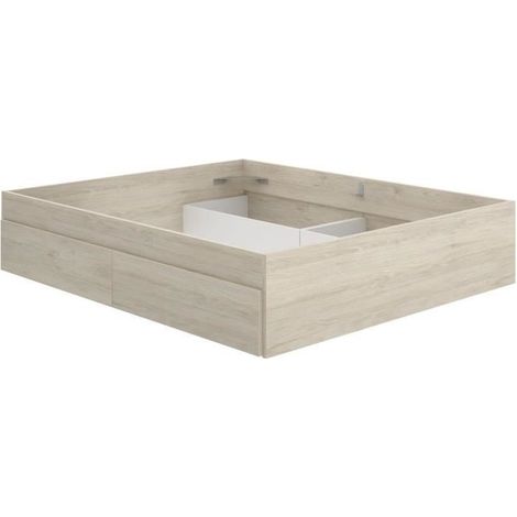 DEKIT LAGO - CAMA PARA DORMITORIO 135/140X190 CON 4 CAJONES - NATURAL - 39 x 148.6 x 194.8 (1/5)