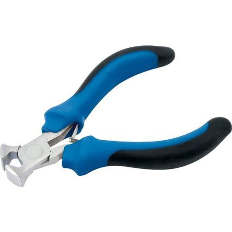 Draper 12535 Mini Pinza da taglio con impugnatura morbida, blu, 100 mm