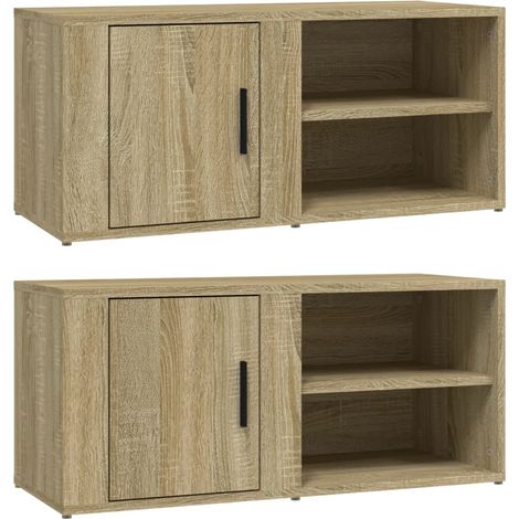 Maison Exclusive - Mobili per TV 2pz Rovere Sonoma 80x31,5x36 cm Legno Multistrato