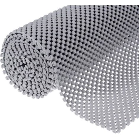 Tapis antidérapant multi-usages - Tapis antidérapant en PVC - Sous-couche antidérapante pour moquette - Gris - 50 x 150 cm (1/5)