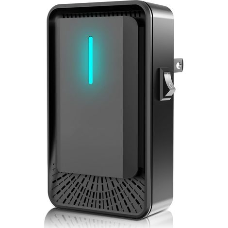 Purificateur d'air, dépoussiérage par ions négatifs, élimination du smog, réduction rapide des PM2,5, alimenté sur secteur, utilisable en intérieur (1/5)