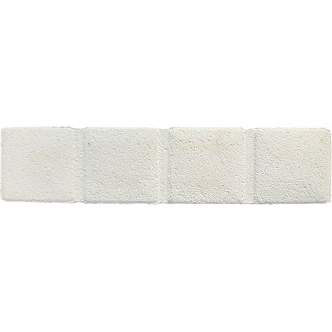 Bordura albione, in pietra, 50x11xh.8 cm, dritta, colore panna