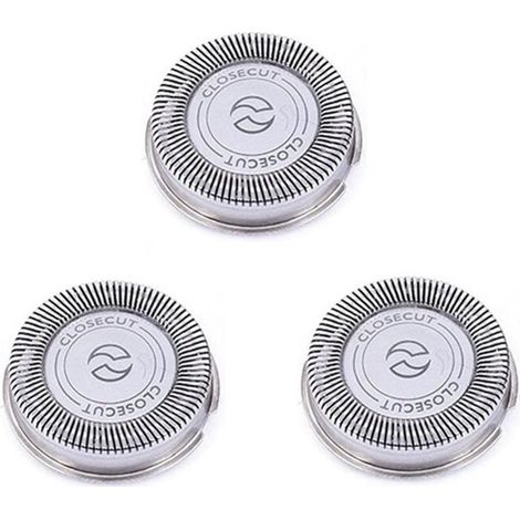 Juego de 3 cabezales de repuesto SH30 para afeitadoras de las series 3000, 2000, 1000 y S738, con cuchillas afiladas y duraderas. (1/4)
