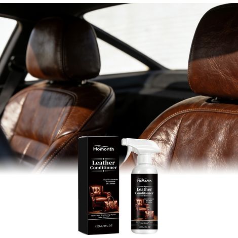 Solution d'entretien pour le cuir des sièges et intérieurs de voiture : nettoyage doux, détachage, polissage et brillance - 120 ml (1/5)