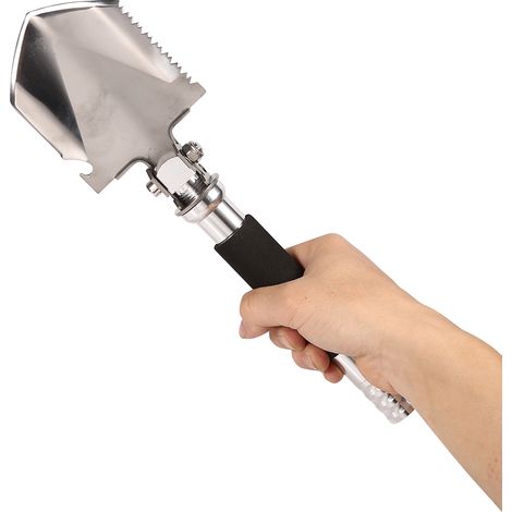 Pelle pliante multifonctionnelle militaire (1 pièce) - Outil de survie pour le jardin, le camping et la randonnée en extérieur (1/5)