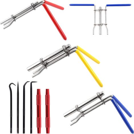 Lot de 5 outils d'installation de joint hydraulique - Outils de réparation de piston de cylindre hydraulique - Outils de joint U-Cup et tige Twister avec kit de crochet et de pointe - Outil (1/5)
