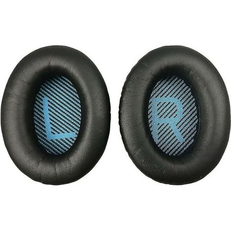 Kit de almohadillas negras para auriculares Bose Quietcomfort 35 QC35, almohadillas y copas de repuesto (1/5)