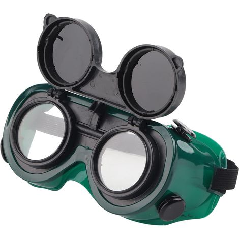 Flip Front Welding Goggles, Welder Protective Goggles with 50mm Lens Safety Goggles Used for Welding Welding Torch Burning Cutting