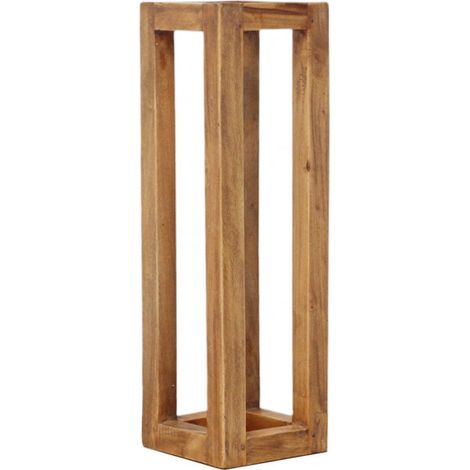 Fioriera piccola in legno riciclato fissa 18x18xH60 cm Cecilin