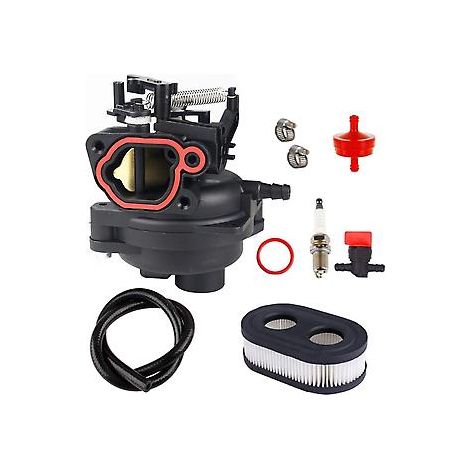 Carburateur 799584 pour moteurs de tondeuses à gazon Briggs & Stratton TB110 TB200 09P702 103M02 550EX 625EX 675EX 725EXI 163cc 140cc (références : 594058, 596505, 594057, 592361) (1/5)