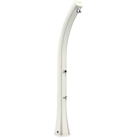 Doccia Solare da Giardino 35L Miscelatore e Lavapiedi Arkema Happy XL Bianco