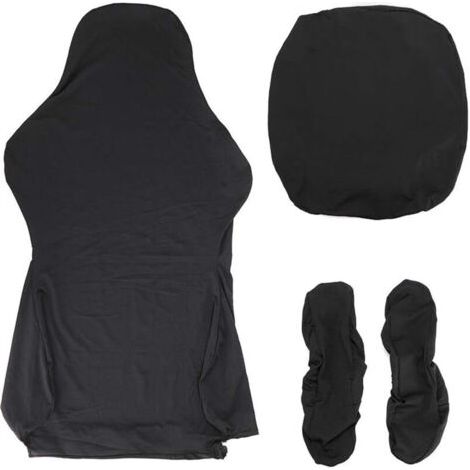 BUNTHAUS Housse de chaise gamer extensible noire, taille L, protection ergonomique pour fauteuil de gaming