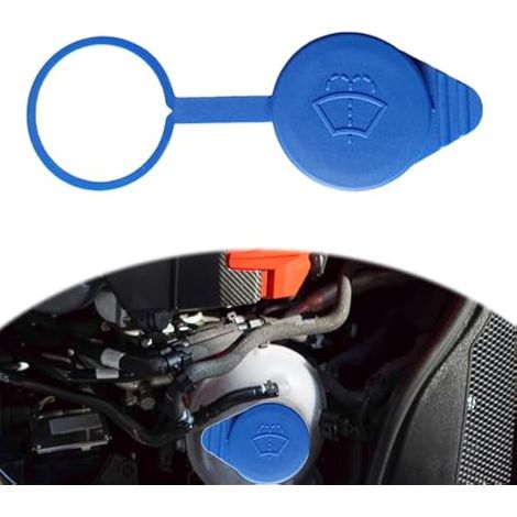 Lot de 1 bouchon de réservoir d'essuie-glace de voiture, housse de réservoir imperméable de 5,1 cm, bouchon de réservoir de liquide durable, pièce de rechange OEM CP9Z17A605A compatible avec (1/5)