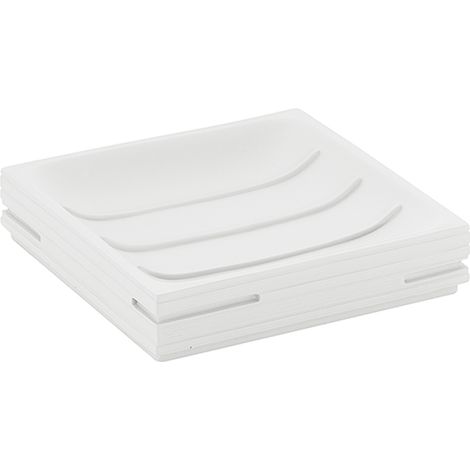 GEDY Quadrotto Porta Sapone Bianco
