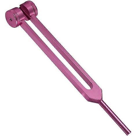 Stimmgabel aus Aluminiumlegierung zur Stressreduktion und mentalen Klarheit (64/128 Hz), Therapiegerät, nicht magnetisch-Pink (1/5)