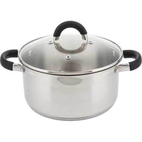 Pot Avec Couvercle - Acier Inoxydable Multicouche - Compatible Induction - 16 cm - 1,5 L