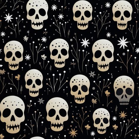 Tela decorativa para exteriores Oxford - Motivo de calavera I DX4632 (1/5)