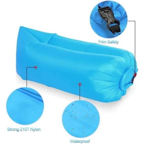 Aufblasbares Sofa, aufblasbare Hängematte, aufblasbares Outdoor-Sofa, aufblasbarer Sessel mit Tragetasche für Reisen. (1/3)