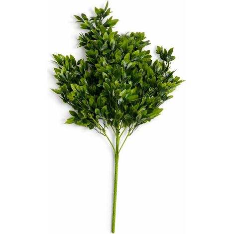 75cm Artificial Boxwood Leaf Bush Stem (1/3)