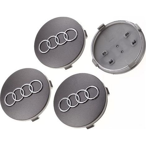 4 Pièces Cache Moyeu 60mm Couvercle de Trou Central Autoportant pour Jante de Voiture Compatible avec Véhicules Ayant des Moyeux de 60mm de Diamètre (1/4)