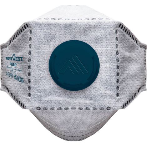 Mascarilla EAGLE plegable con carbono y válvula FFP2 (Pack10) P292