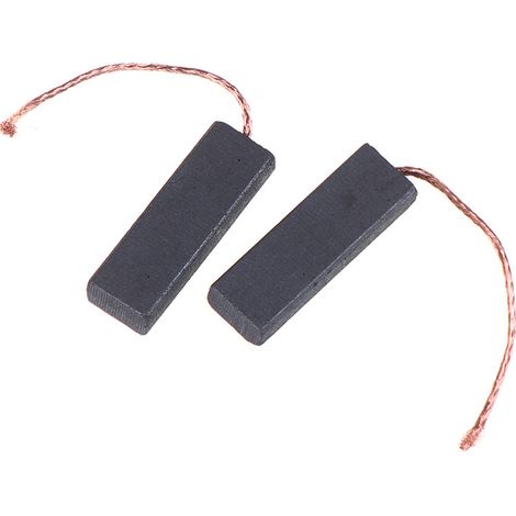 Motor mit schwarzen Kohlebürsten und 70 mm langem (513,540 mm) Waschmaschinenanschlusskabel.