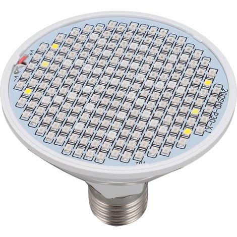 Ampoule LED 8 W pour plantes d'intérieur, 200 LED, dissipation de chaleur, spectre complet, idéale pour la croissance des plantes dans les serres, 110-220 V. (1/5)