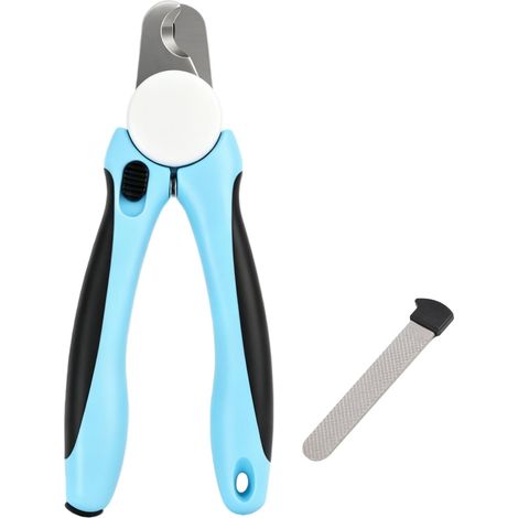Coupe-Griffes pour Chien Moyenne à Grande Taille,Coupe Ongle Chien,Sécurité avec Dispositif de Protection,Poignées Antidérapantes Ergonomiques,Lames en Acier Inoxydable et Lime à Ongles Incluse (1/5)