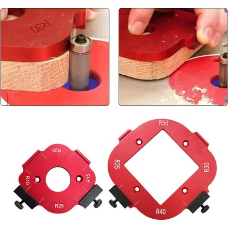 Router Templates and Templates, Template Tool with Round Corner Template for Round Corner Template