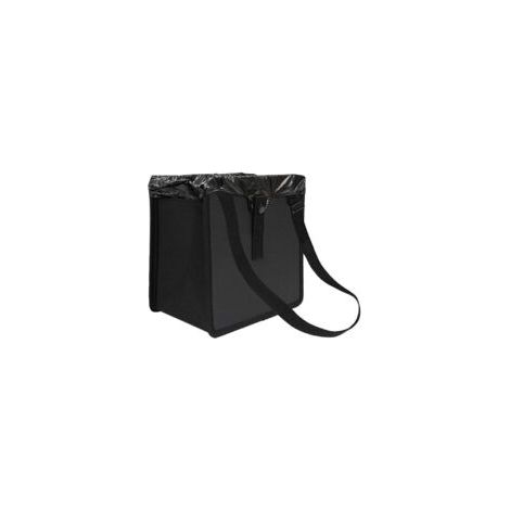 Poubelle de voiture, pliable, étanche, 22x22x14,5 cm, noire (1/5)