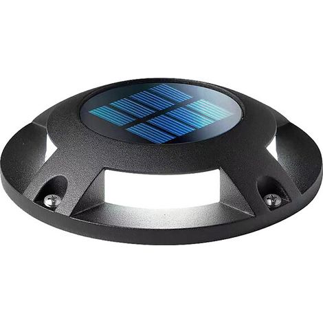 Baliza LED Solar de Suelo 0,1W 3000K con sensor Crepuscular IP65