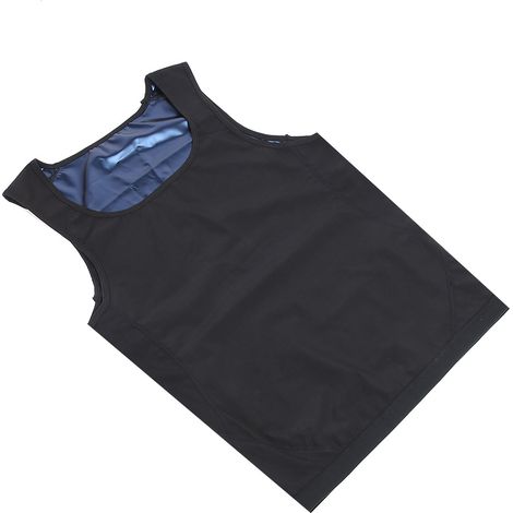 Homme Débardeur Ventre Plat Fitness Sauna Sculptant Séchage Rapide Muscle Top Gainant Taille L/XL (1/5)