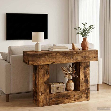 vidaXL Chêne Fumé 101 x 30 x 74 cm