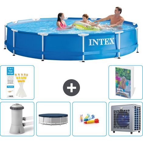 Intex Piscina con struttura Rotonda - 366x76 cm - 7-pezzi  S187 (1/5)