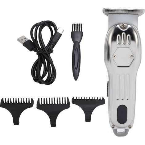 Electric Hair Trimmer Professional Barber Clipper Set with Limit Combs Convenient Haircutting for Home Travel (1/4)