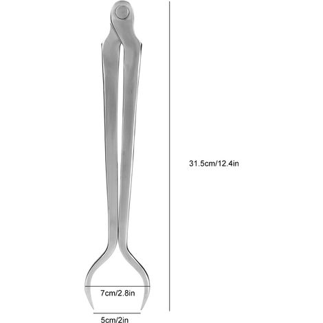 【Heißbeschlag-Flip-Flops】 SiriusTimes 【Hufbeschlagwerkzeug】 Heißbeschlag für Pferde, robuste Stahl-Veterinärinstrumente, Hufschmied-Flip-Flops, Stahlwerkzeug, Abmessungen: ca. 31,5 x 7 cm, Farbe: Silb (1/5)