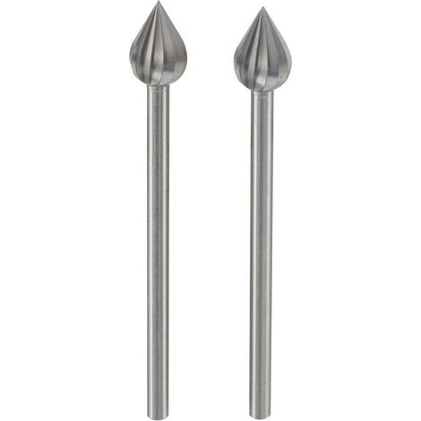 Proxxon - Fräser Flamme (Wolfram-Vanadiumstahl), 6 mm, 2 Stück - 28724 (1/2)