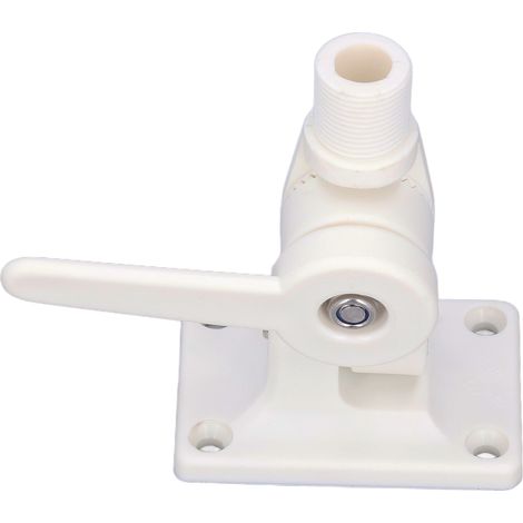 Support d'antenne marine multifonctionnel réglable en ABS à double axe avec base à cliquet (1/5)
