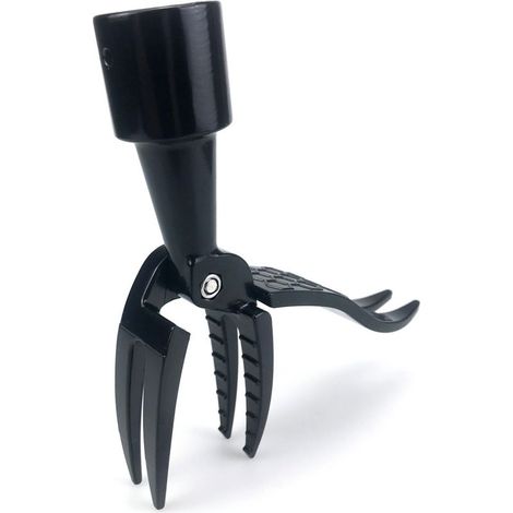 Herramienta manual para arrancar malas hierbas, cabezal extractor de malas hierbas, desbrozadora de pie con 4 garras resistentes, extractor de malas hierbas y cardos para césped y jardín. (1/5)