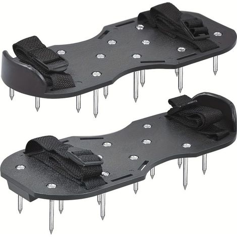 Chaussures aératrices pour pelouse, outils de jardinage et de plantation, râteau pour ameublir le sol, pointes d'aération pour gazon (1/4)