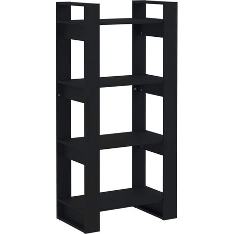 Maison Exclusive - Bücherregal/Raumteiler Schwarz 60x35x125 cm Ma