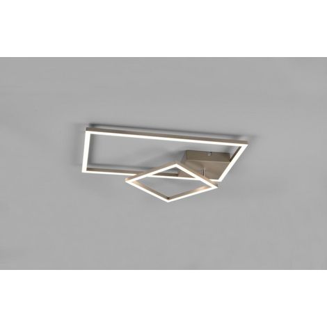 Plafoniera Squadrata Inclinabile Padella Nichel Led Dimmer 4000k Trio Lighting (1/4)